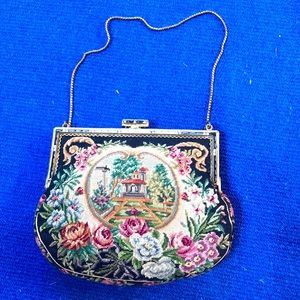 Antique Micro Petit Point Purse